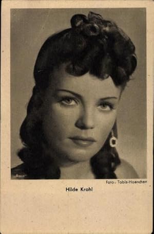 Bild des Verkufers fr Ansichtskarte / Postkarte Schauspielerin Hilde Krahl, Ross Verlag, Portrait, Ohrringe zum Verkauf von akpool GmbH