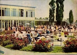 Ansichtskarte / Postkarte Erfurt in Thüringen, 1. Internationale Gartenbauausstellung, Rosen vor ...