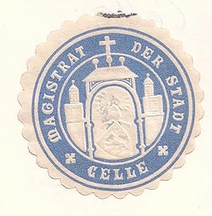 Bild des Verkufers fr Siegelmarke Magistrat der Stadt Celle zum Verkauf von GAENSAN Versandantiquariat