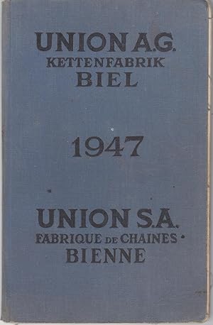 Union A.G. Kettenfabrik Biel / Union S.A. Fabrique de Chaines Bienne. Catalogue