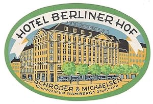 Hotel Berliner Hof in Hamburg