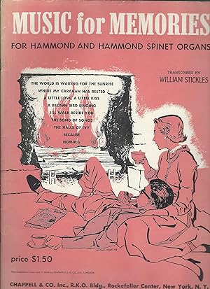 Imagen del vendedor de Music for Memories: for Hannond and Hammond Spinet Organs a la venta por MyLibraryMarket