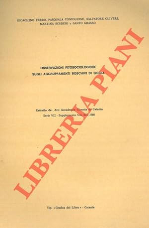 Osservazioni fitosociologiche sugli aggruppamenti boschivi di Sicilia.