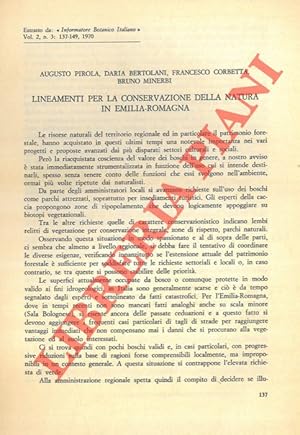 Lineamenti per la conservazione della natura in Emilia Romagna.