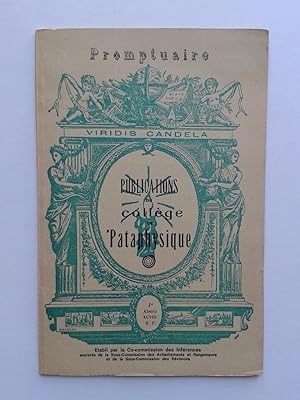 Promptuaire des Publications du Collège de Pataphysique