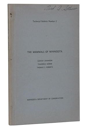 The Mammals of Minnesota: Technical Bulletin Number 2 (1945)