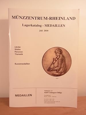 Lagerkatalog Nr. 107, Medaillen, Juli 2010. Länder, Städte, Personen, Thematik, Kunstmedaillen