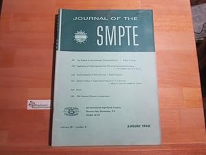 Journal of the SMPTE Volume 69, number 8, August 1960