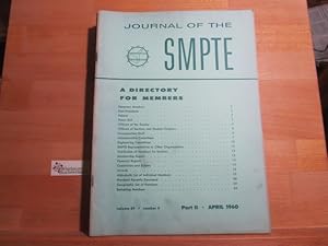 Journal of the SMPTE Volume 69, number 4, April 1960 Part II