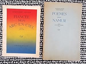 JACQUES ANDRE SAINTONGE Two SIGNED and INSCRIBED Chapbooks BELGIAN POET 1949