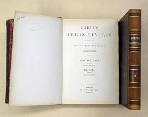 Corpus Iuris Civilis. Editio stereotypa altera. [Bd. 1 u. 2; zus. 2 Bde.].