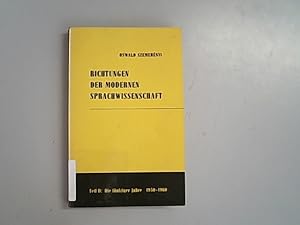 Immagine del venditore per Richtungen der modernen Sprachwissenschaft; Teil: 2., Die fnfziger Jahre : (1950 - 1960) venduto da Antiquariat Bookfarm