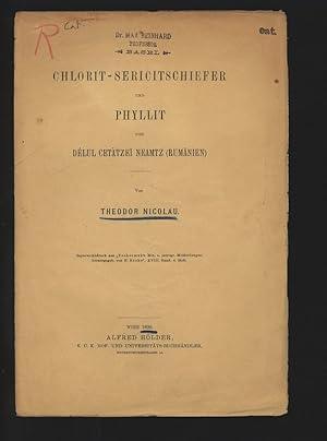 CHLORIT- SERICITSCHIEFER UND PHYLLIT VON DELUL CETATZEI NEAMTZ (RUMÄNIEN). Separat-Abdruck aus "T...