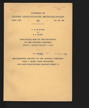 Seller image for METAMORPHIC HISTORY OF THE CENTRAL PYRENEES. PART 1: ARIZE, TROIS SEIGNEURS AND SAINT-BARTHELEMY MASSIFS (SHEET 3). for sale by Antiquariat Bookfarm