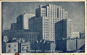 Imagen del vendedor de Ansichtskarte / Postkarte Buenos Aires Argentinien, Facultad di Medicina, Medizinische Fakultt, Hochhaus a la venta por akpool GmbH