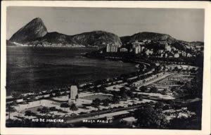 Bild des Verkufers fr Foto Ansichtskarte / Postkarte Rio de Janeiro Brasilien, Praca Paris, Parkanlagen, Uferpromenade zum Verkauf von akpool GmbH