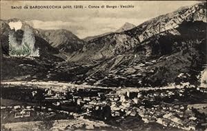 Bild des Verkufers fr Ansichtskarte / Postkarte Bardonecchia Piemonte, Conca di Borgo Vecchio zum Verkauf von akpool GmbH