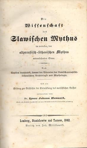 Die Wissenschaft des slawischen Mythus