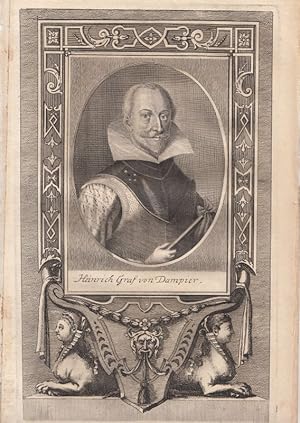 Heinrich Duval Graf von Dampierre (1580 - 1620), kaiserlicher Feldmarschall und Kriegsrat. Kupfer...