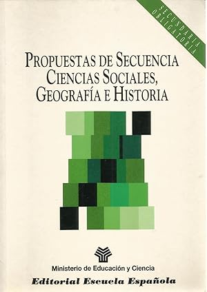 Seller image for Propuestas de secuencia. ciencias sociales, geografia e historia. secundaria for sale by TU LIBRO DE OCASION