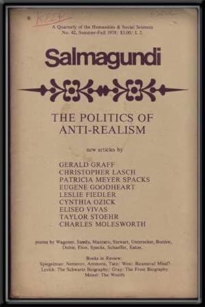 Imagen del vendedor de Salmagundi, Number 42 (Summer-Fall 1978) a la venta por Cat's Cradle Books