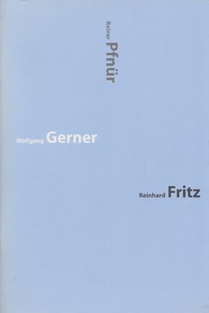 Imagen del vendedor de Reinhard Fritz / Wolfgang Gerner / Rainer Pfnr: Zeichen - Leinwandskulptur - Gestik. a la venta por Buch von den Driesch