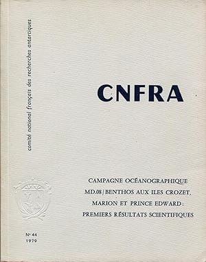 Seller image for Campagne oc�anographique MD.08 / Benthos aux �les Crozet, Marion et Prince Edward : premiers r�sultats scientifiques for sale by Sylvain Par�