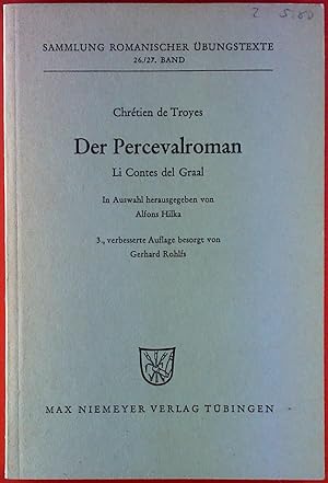 Bild des Verkufers fr Chretien de Troyes. Der Percevalroman. Li Contes Del Graal. zum Verkauf von biblion2