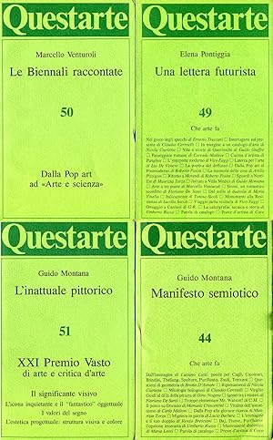 Bild des Verkufers fr Questarte nn. 44-52 zum Verkauf von Studio Bibliografico Marini