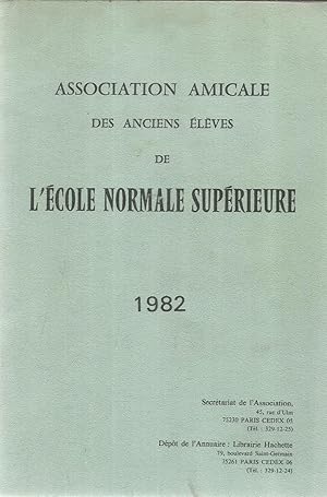 Association Amicale des anciens élèves de L'Ecole Normale Supérieur 1982