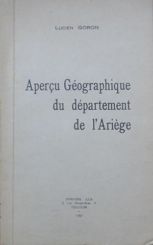 Aperçu Géographique du département de l'Ariège