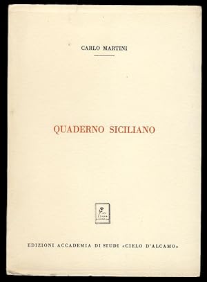 Quaderno siciliano. (Signed and Inscribed Copy)
