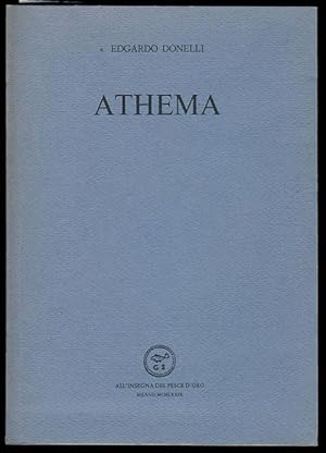 Athema. Con una incisione di Luciano Lattanzi. (With Autograph Letters Signed)