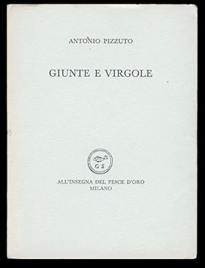 Bild des Verkufers fr Giunte e virgole zum Verkauf von Parigi Books, Vintage and Rare
