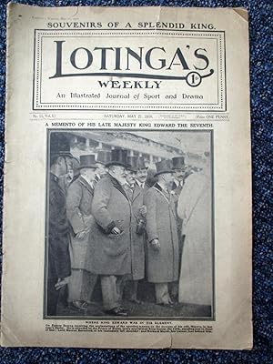 Lotinga's Weekly. No 11. May 21, 1910. Momento to Late King Edward VII.