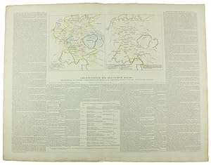 GRUNDGESETZE DES DEUTSCHEN REICHS. Historisch-geographisc-genealogischer Atlas, No. XXI.: