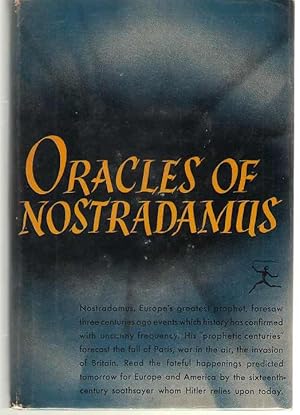 Seller image for Oracles of Nostradamus for sale by Dan Glaeser Books