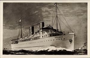Künstler Ansichtskarte / Postkarte Dampfschiff Roland, Norddeutscher Lloyd Bremen