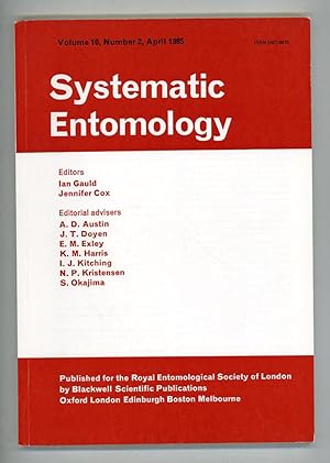 Seller image for Systematic Entomology Volume 10, Number 2, April 1985 for sale by Andmeister Books