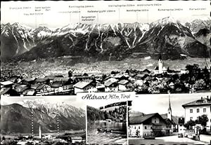 Bild des Verkufers fr Ansichtskarte / Postkarte Aldrans in Tirol, Panoramablick auf die Stadt, Brandjoch, Kaminspitze, Karwendel, Frau Hitt zum Verkauf von akpool GmbH