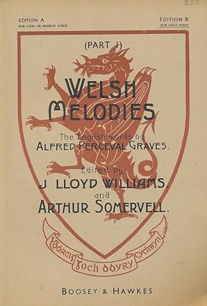 Seller image for Welsh Melodies (Part I) The English Words Alfred Perceval Graves Original 1907 Edition for sale by CorgiPack