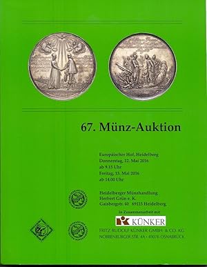 67. Münz-Auktion. 12. - 13. Mai 2016.