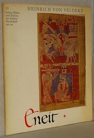 Bild des Verkufers fr Heinrich von Veldeke. Miniaturen der Berliner Handschrift des Eneit-Romans. 10 farbige Bltter der Berliner Hndschrift um 1215. (Einfhrung u. Erluterungen von Manfred Lemmer). Hrsg. von der Wartburg Stiftung. zum Verkauf von Antiquariat Reinsch