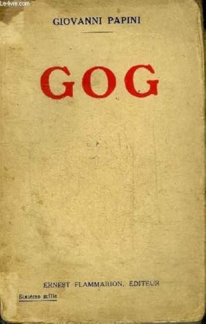 Bild des Verkufers fr GOG. zum Verkauf von Le-Livre