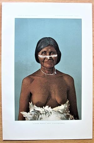 Antique Color Print. "Jana Maria," Seri Elderwoman