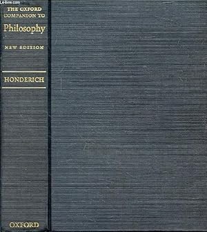 Bild des Verkufers fr THE OXFORD COMPANION TO PHILOSOPHY zum Verkauf von Le-Livre