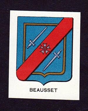Bild des Verkufers fr Beausset" - Beausset Wappen Adel coat of arms heraldry Lithographie zum Verkauf von Antiquariat Steffen Vlkel GmbH