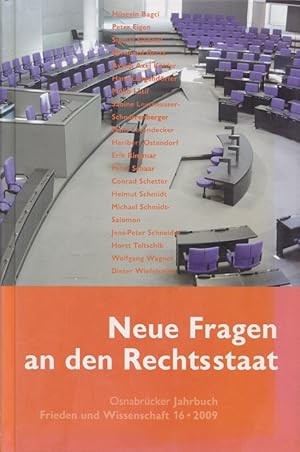 Bild des Verkufers fr Neue Fragen an den Rechtsstaat : wie begegnen Politik, Recht und Exekutive aktuellen Friedensgefhrdungen?. hrsg. vom Oberbrgermeister der Stadt Osnabrck und dem Prsidenten der Universitt Osnabrck. / Osnabrcker Jahrbuch Frieden und Wissenschaft ; 16 zum Verkauf von Versandantiquariat Nussbaum