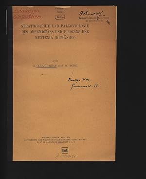 Imagen del vendedor de STRATIGRAPHIE UND PALONTOLOGIE DES OBERMIOZNS UND PLIOZNS DER MUNTENIA (RUMNIEN). SONDER-ABDRUCK AUS DER ZEITSCHRIFT DER DEUTSCHEN GEOLOGISCHEN GESELLSCHAFT BAND 83, HEFT 2 u. 3. a la venta por Antiquariat Bookfarm