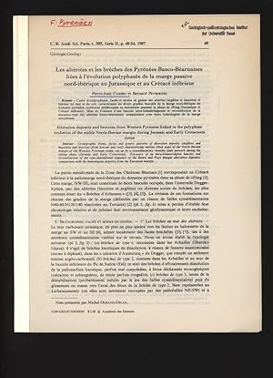 Bild des Verkufers fr Les alterites et les breches des Pyrenees Basco-Bearnaises liees a l'evolution polyphasee de la marge passive nord-iberique au Jurassique et au Cretace inferieur. C. R. Acad. Sc. Paris, t. 305, Serie II. zum Verkauf von Antiquariat Bookfarm